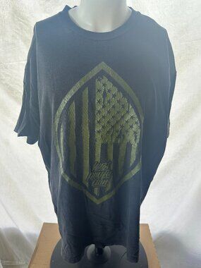 Crowns Guam USA Flag Guam Seal Japan Men's Black T Shirt Size 2XL
